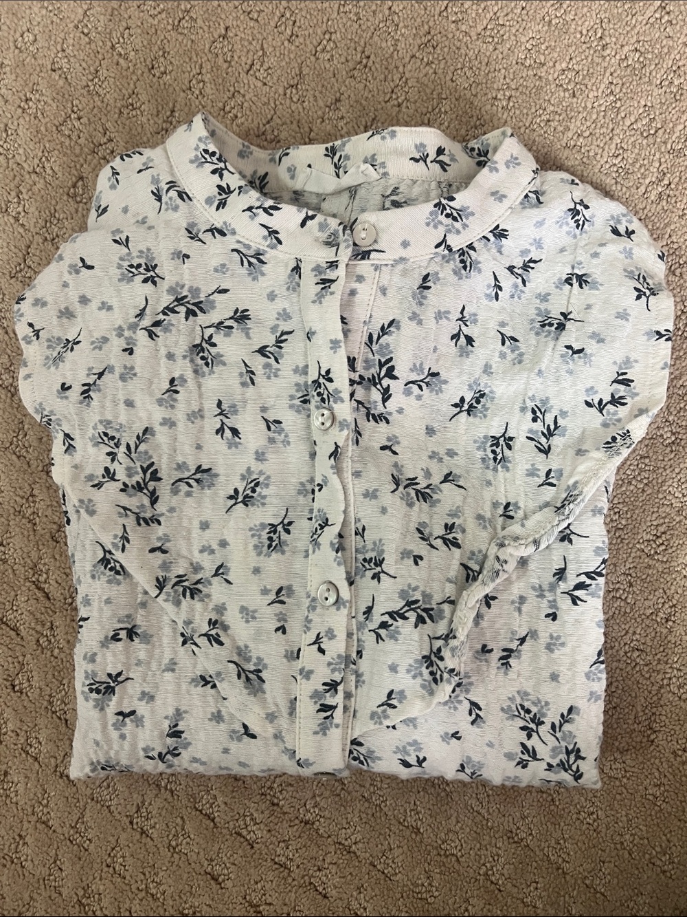 Mango floral print blouse
